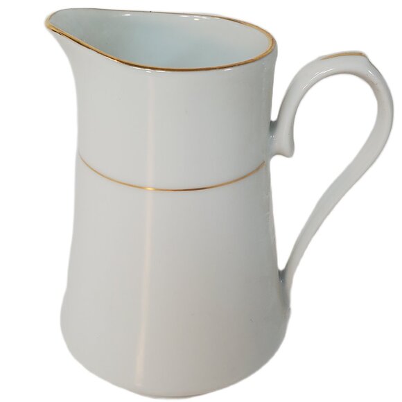 VTG Crown Ming Regent Collection Fine China 4 Teacups & Creamer Gold Trim Set - Picture 8 of 11